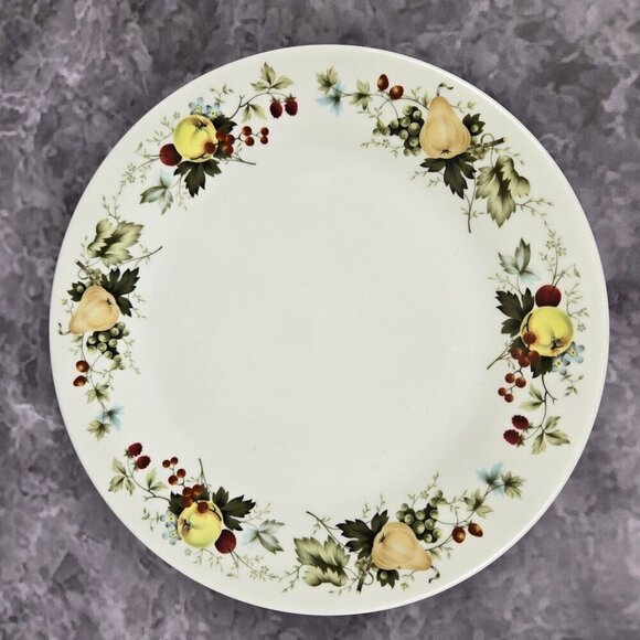 Royal Kent 3 Piece Set cup Saucer Bread Plate Apples Pears Fruits Vintage - Picture 4 of 16